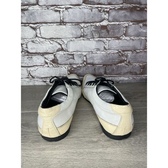 Le Voice White Patent Leather Yellow Pointed Toe Oxfords Dress Shoes Men 44EU/11 main image 14